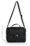 Black Tr5 Set of 2 Crinkle Fabric Thermal Lunch Box + Double Pencil Holder Secim - 7