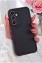 Galaxy S26 Plus Compatible Case with Camera Protection, Soft Textured, Shock-Absorbing Black Silicone Cover - 2