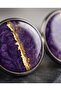 Pavlonya Daisy Purple Dreams Series 7 Polymer Clay & Epoxy Handmade Design Nail Earrings - 2
