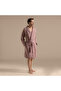 Solid Bamboo Unisex Bathrobe Ashy Rose - 6
