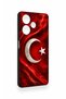 Infinix Hot 30 Compatible Turkish Flag Patterned Silicone Case - 2