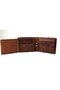 Men's Tan Color Crazy Genuine Leather Wallet and Card Holder - 7