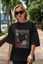 For the Love of Cats 51 Front Cat Printed Black Oversize T-Shirt 100% Cotton Unisex Cat Lover Premium Design - 5