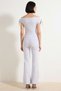 Women's Plus Size Asymmetrical Collar Tie Detail Ribbed Knitted Suit Elastic Waist Comfortable Casual Modern - 5