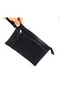 Men's Genuine Leather Black Multi-Compartment Handbag