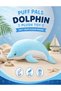Dolphin Plush Toy 30CM Soft Stuffed Animal Cute Ocean Dolphin Plushie PP Cotton Cuddly Pillow Hugging Toy for Kids Boys Girls Bedtime Companion Birthday Gift Room Decor