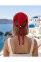 Pearl Detailed Openwork Triangle Knitwear Bandana Hair Accessory - 2