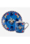 La Serenita Blue Porcelain Coffee Cup Set 100 ml - 5