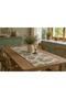 Green French Country Patterned Duck Fabric Runner 40X140 Vintage Country Stylish Decorative Tablecloth - 3