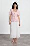Lorin Short Sleeve Jacket & Pleated Skirt Set Pink - 2
