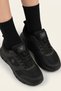 Purewalk Unisex Black Thick-Soled Sports Shoes - Lightweight Flexible Daily Walking Sneaker Comfortable Running V - 5