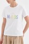 Women's 100% cotton sequin embroidered detail short sleeve t-shirt - 4