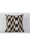 Modern Retro Patterned Decorative Throw Pillow Cover Black Cream Orange - 2