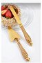 Luxury Metal 2-Piece Cake Serving Set / Cake Knife and Spatula Set with Special Box - 2