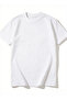 Men 100% Cotton White Round Neck T-Shirt - 4