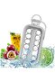 2 in 1 Ice Cube Tray with Lid – Portable 17 Compartment Ice Cube Maker Box, Creative Ice Hockey Style Ice Mold - 2
