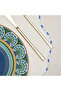 4-Piece Capri Wave Linen Placemat Set Supla |   Stain Resistant |   Modern Table Decor - 4