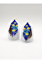 Van Gogh Starry Night Fringed Miyuki Earrings - 3