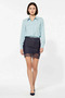 Women's Mini Skirt Lace Detailed Pencil Cut Woven Gabardine Fabric Size Comfortable Casual Modern Stylish Elegant - 4