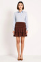 Women's Elastic Waist Layered Flounce Mini Skirt Shirred Relaxed Fit Knitted Fabric Casual Modern Stylish Elegant - 4