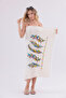 Vina 100% Cotton Printed Beach Peshtemal |   Quick-Drying, Extra Light Tasseled Pareo |   Beach, Pool and Bath Towel - 4