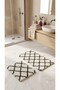 Royal Nordic 2-Piece Latex Non-Slip Base Bath Mat Set 80X50 cm Machine Washable Mat - 2
