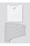 Women's 100% Cotton Pajama Set with Shorts 5825 White Color - 3