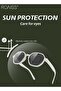 Hexagon Polarized Sunglasses for Babies UV400 Protection Cute Beach Holiday Sun Glasses Lightweight Flexible TPEE Frame Elastic Strap for Boys Girls White - 6