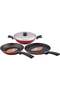 Bajaj Electricals Aspa Gift Set, Non Stick Set of Flat Tawa, Fry Pan & Kadhai with Lid