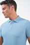 Blue Polo Collar Pique Short Sleeve Slim Fit Cotton Gift Boxed T-Shirt 1011260169 - 6