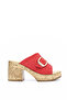 Frm 704 Adjustable Buckle Detailed Thick Heeled Slippers - 2