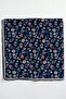 Women's Navy Blue Floral Organic Cotton Soft Scarf - 2