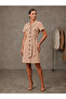 Women's Stylish Button Detailed Belted Dress