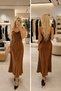 ❤️ Caramel Drape Dress