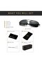 Ultra Lightweight Rectangular Polarized Sunglasses UV400 Protection - 6
