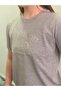 T-Shirt Basic Gray Light Glitter Detail - 2