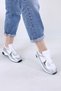 Women's White Silver Orthopedic Sole Sports Walking Shoes Casual Sneaker - 4