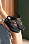 Velia Ethnic Stone Detailed Orthopedic Sole Comfortable Women's Sandals