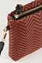 Women's Bellis Fish Open Back Brown Lined Ankle Strap Portfolio Handbag and Clutch Bag - 2