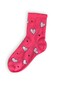 5 Pairs Women's Colorful Heart Patterned Socks Set - Cotton College Socks - 5