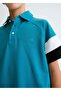Boy's Polo Collar T-Shirt Emerald Green 6165 - 2