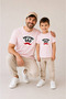 Father Son Combination Sold as a Single Item 100% Cotton Oversize T-Shirt Father's Day Gift