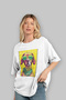 For Dog Lovers 21 Front Dog Print White Oversize T-Shirt 100% Cotton Unisex Dog Lover Premium Design - 4