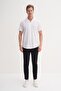 Men's Short Sleeve Shirt Wrinkle-Free Fabric White