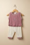 Fruit Embroidered Summer Baby Girl 2-Piece Set