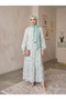 Modal Cotton Crispy Floral Patterned Hijab Dress - Loose Fit Summer Casual Dress