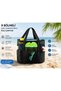 9 Compartment Beach Bag Mesh Bag Multifunctional Beach Bag Spacious Black Color Stain Resistant - 3