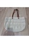 Paper Rope Hand-Knitted Zigzag Pattern Shoulder Bag - 2