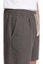 Men's Smoked Color 100% Cotton Linen Muslin Shorts with Back Pockets and Laces - 3