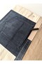 Cream Brown Design Denim Patchwork Briefcase File Organizer Laptop Bag - 4
